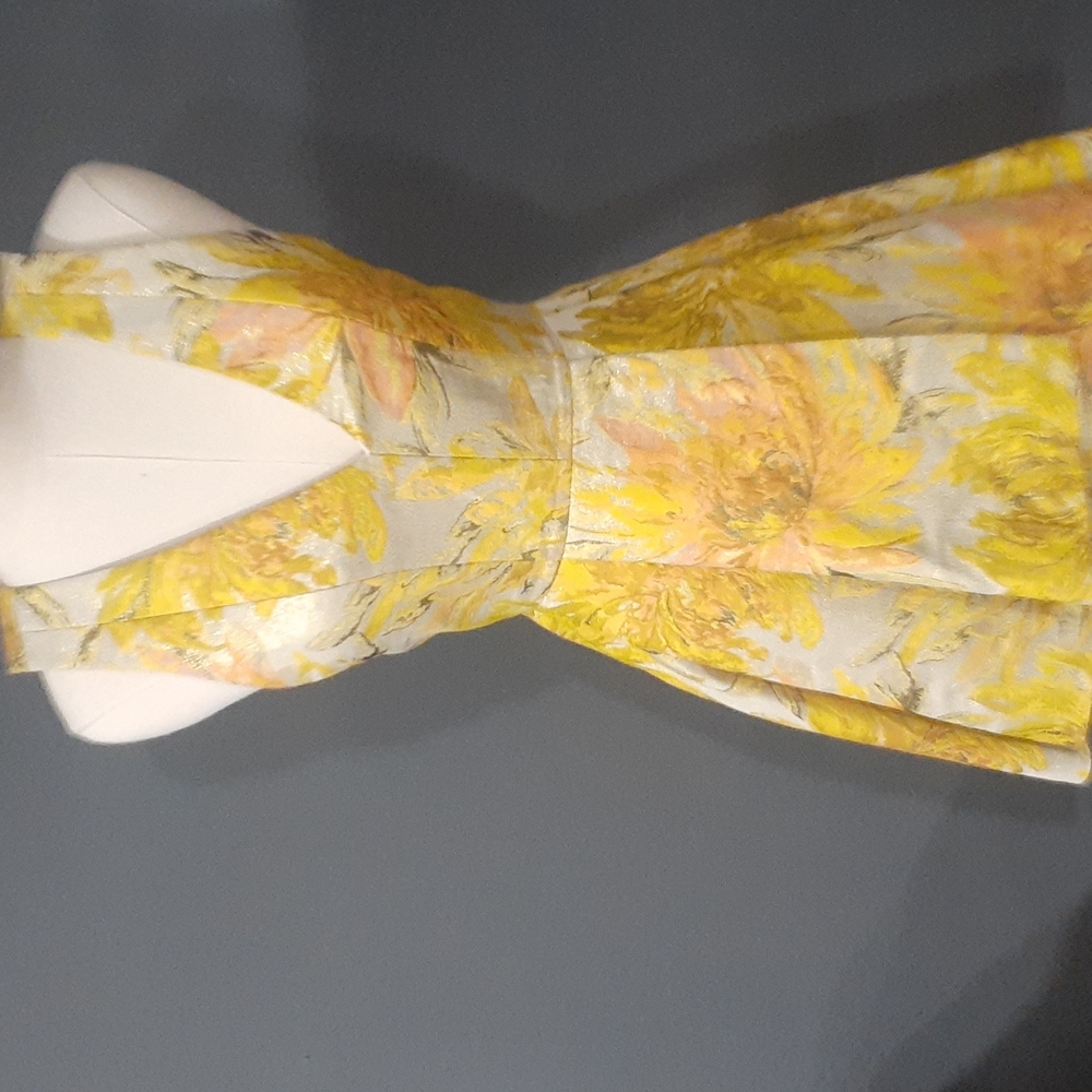 Alice + olivia yellow floral mini dress top size 0